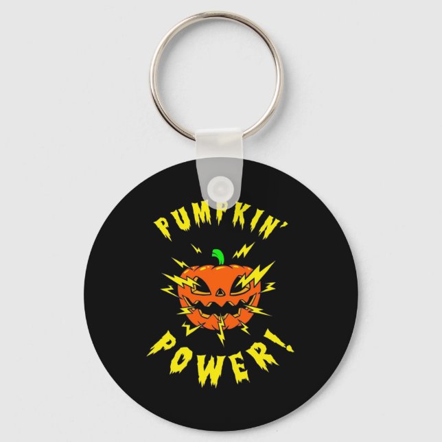 Halloween Pumpa Energi Nyckelring (Framsida)