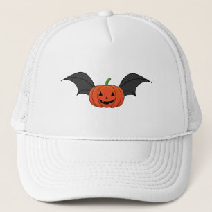 Halloween Pumpa Fladdermus Keps