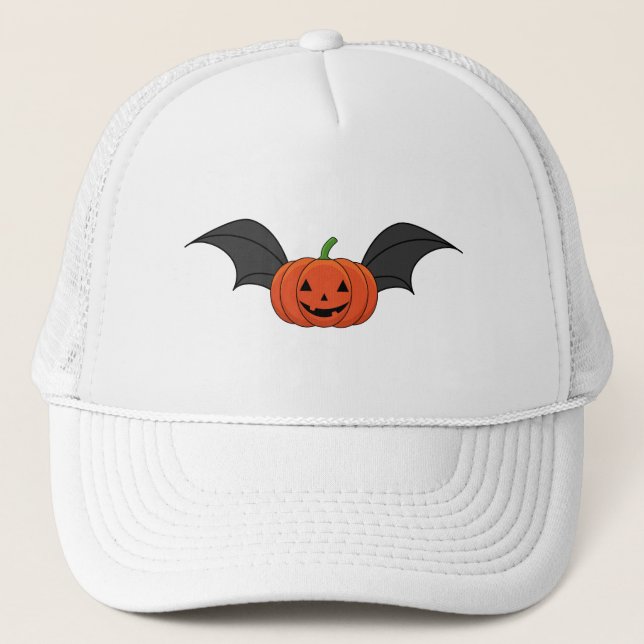 Halloween Pumpa Fladdermus Keps (Framsida)