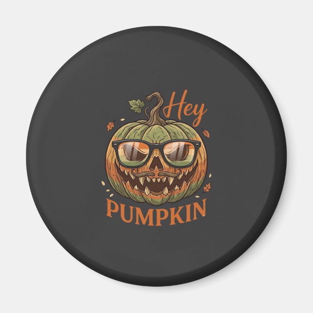 Halloween Pumpa Halloween Jack Lantern Glasögon Mu Magnet (Framsidan)