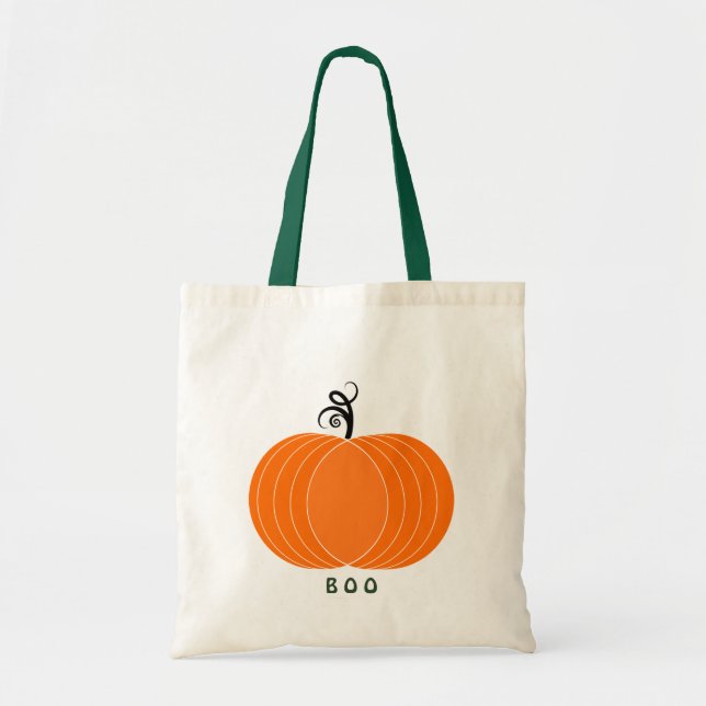 Halloween pumpa hänger lös tygkasse (Framsidan)
