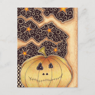 Halloween pumpa helg vykort