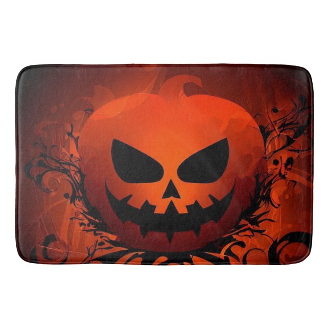 Halloween/Pumpa/höst/autumn Badrumsmatta (Framsidan)