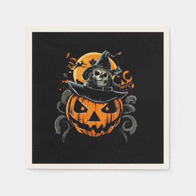 Halloween/pumpa/höst  pappersservett (Framsidan)