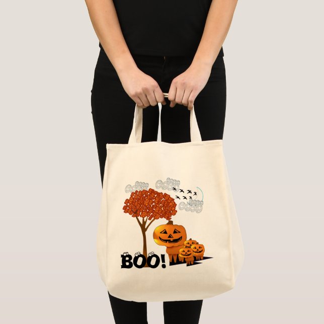 Halloween Pumpa Huvuden - Tygkasse (Framsida (produkt))