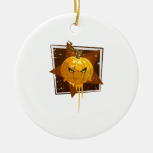 Halloween-pumpa Julgransprydnad Keramik
