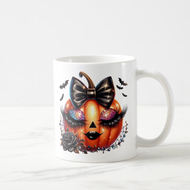 Halloween Pumpa Kaffemugg (Höger)