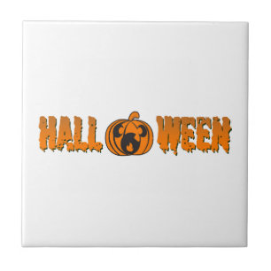 Halloween Pumpa Kakelplatta