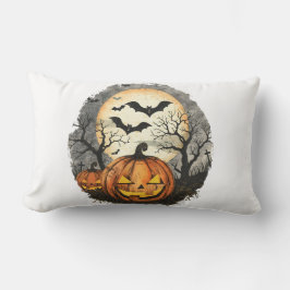 Halloween Pumpa Kastkudde – Spöklik Dekoration Lumbarkudde