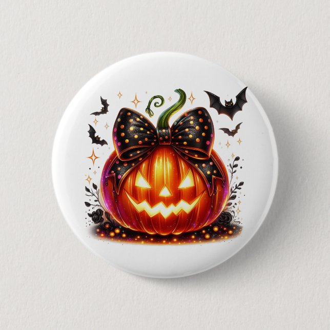 Halloween-pumpa  knapp (Framsida)