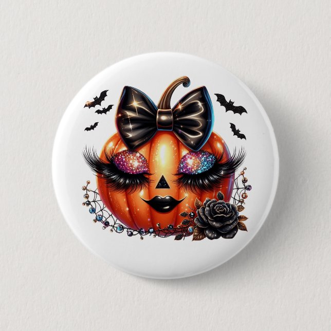 Halloween-pumpa  knapp (Framsida)