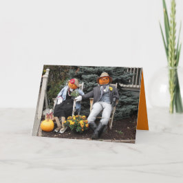 Halloween pumpa kopplar ihop årsdag kort