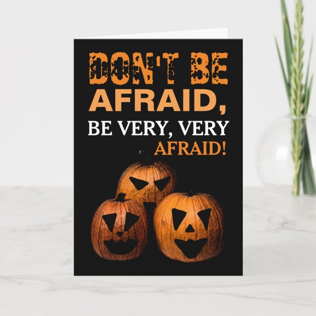 Halloween Pumpa Kort (Framsida)