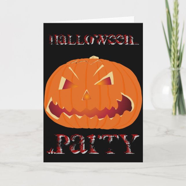 Halloween pumpa kort (Framsida)