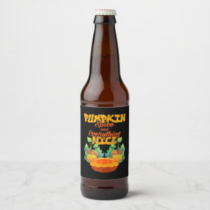 Halloween Pumpa Krydda Och Allt Gott Ölflaska Etikett