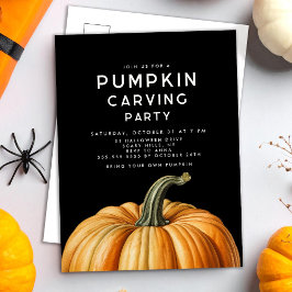 Halloween-pumpa med party helg vykort