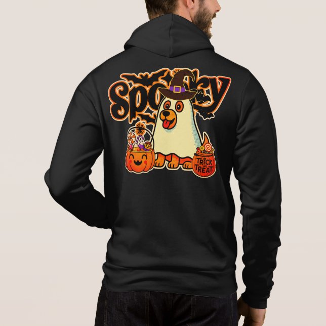 Halloween-pumpa med spöke t shirt (Baksida)