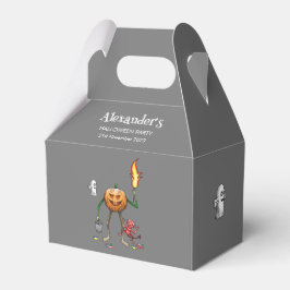 Halloween-pumpa med vänner presentaskar