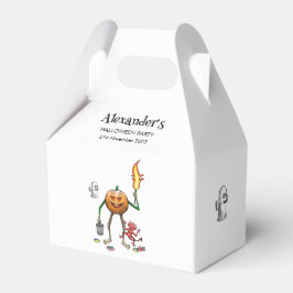 Halloween-pumpa med vänner presentaskar
