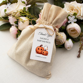 Halloween-pumpa och bu | Babykalas tackkort Presentetikett