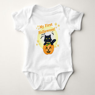 Halloween pumpa och kattT-tröja T-shirt