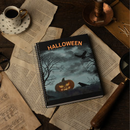 Halloween-pumpa och räv anteckningsbok