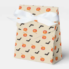 Halloween-pumpa och svart fladdermus presentaskar