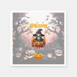 Halloween Pumpa Plock Pappersservett