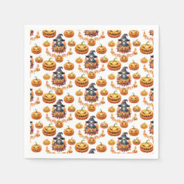 Halloween Pumpa Plock Pappersservett