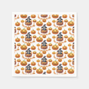 Halloween Pumpa Plock Pappersservett