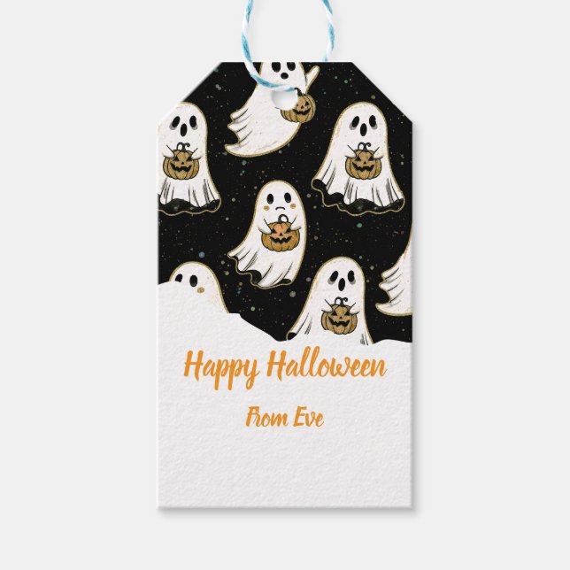 Halloween-pumpa Presentetikett (Framsidan)