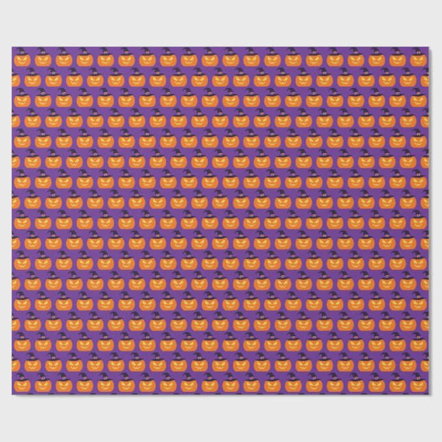 Halloween-pumpa Presentpapper (Platt)