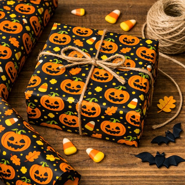 Halloween-pumpa Presentpapper (Skapare uppladdad)