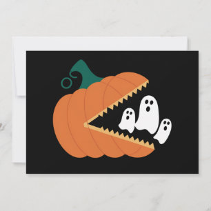 Halloween Pumpa Roliga Spöken Pojkar Barn Inbjudningar