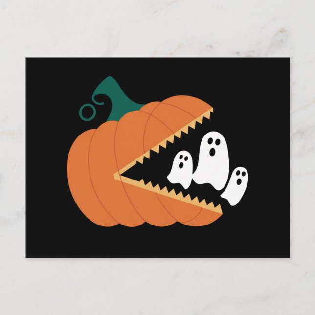Halloween-pumpa Roliga Spöken Pojkar Barn  Vykort (Framsida)