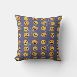 Halloween-pumpa - Roligt Mönster Kudde
