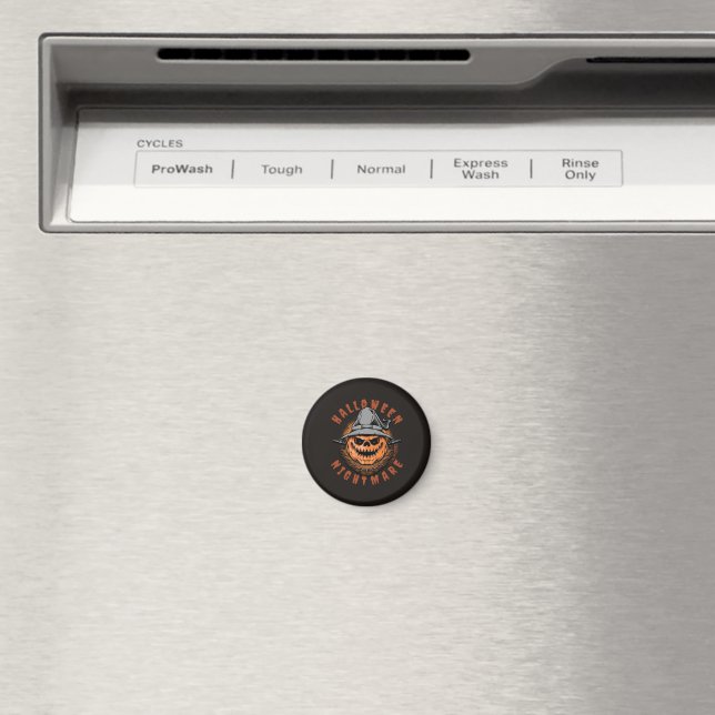 Halloween-pumpa Scarecrow-design Magnet (In Situ (Dishwasher))