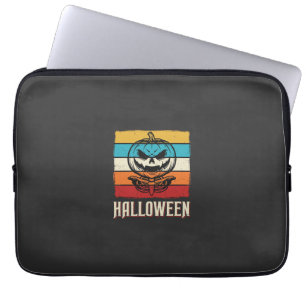 Halloween Pumpa Skalle Retro Vintage Laptop Fodral