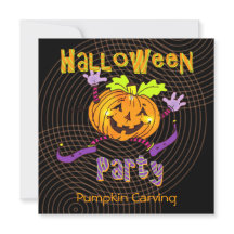Halloween pumpa som snider partyet