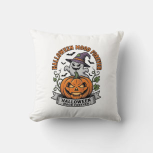 Halloween Pumpa Spöke Vintage Gravyr Tröja_1 Kudde