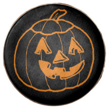 Halloween-pumpa Svart och Orange 