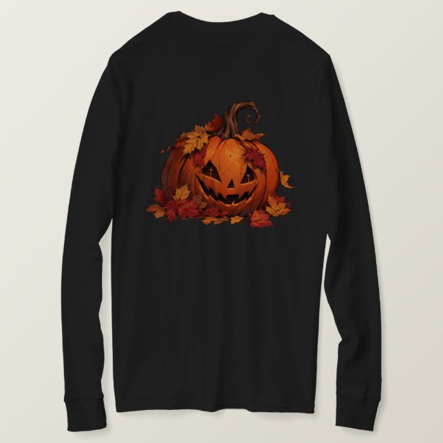 Halloween Pumpa T-Shirt (Design baksida)