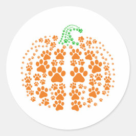 Halloween Pumpa Tassdekal Runt Klistermärke