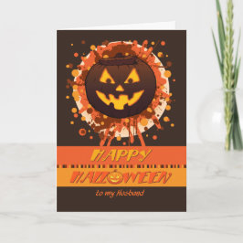 Halloween-pumpa till make, humor, grunge kort
