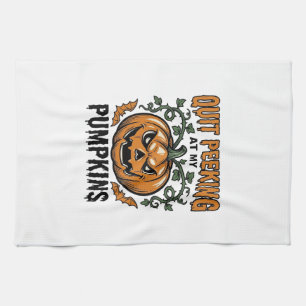 Halloween Pumpa Tröja Vintage Gravyr Skämt_1 Kökshandduk