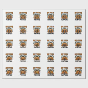 Halloween Pumpa Tröja Vintage Gravyr Skämt_1 Presentpapper