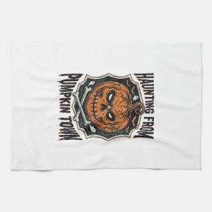 Halloween Pumpa Tröja Vintage Jack O Lantern Tow Kökshandduk