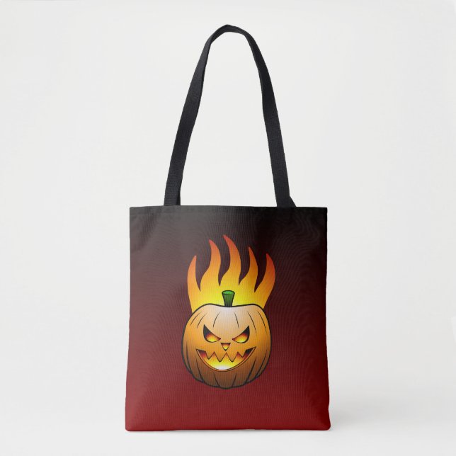 Halloween-pumpa Tygkasse (Framsida)