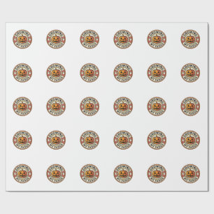 Halloween Pumpa Växande Mina Hörntänder Vintage Mä Presentpapper