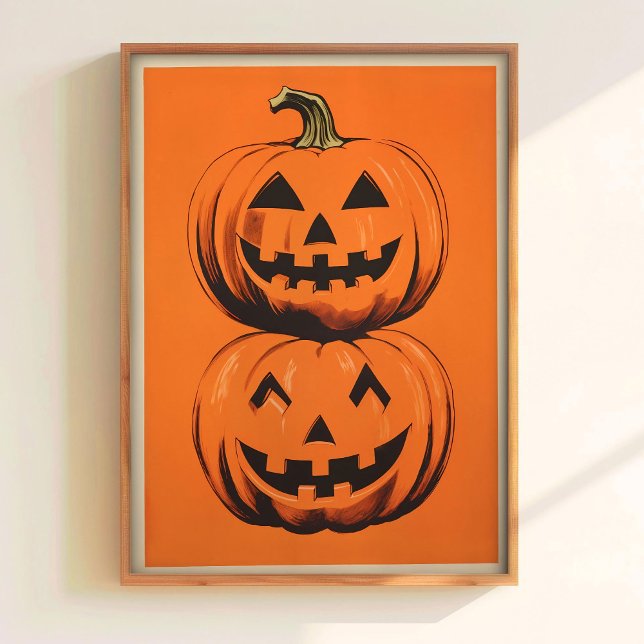 Halloween Pumpaaffisch Skörd Pumpaaffisch  Poster (Skapare uppladdad)